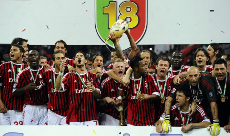AC Milan finished with 82 points, six ahead of cross-town rivals Internazionale, to take the Italian Serie A title.