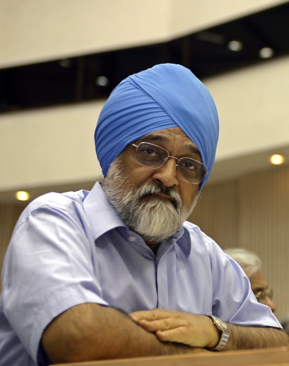 Indias Planning Commission Deputy Chairman Ahluwalia attends a national conference in New Delhi