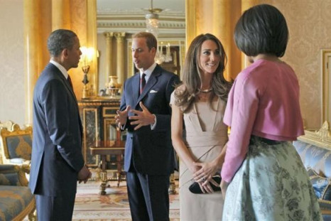 Rare Party: President Obama, first lady Michelle and Queen Elizabeth, Prince William, and Kate Middleton [PHOTOS]