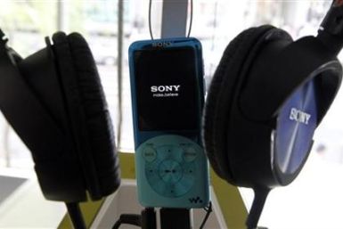 A Sony Walkman audio player is seen at the company&#039;s showroom in Tokyo