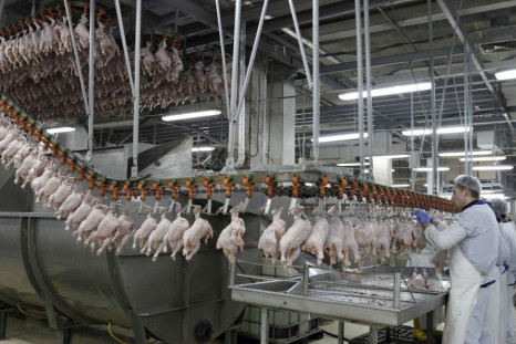 A poultry processing plant