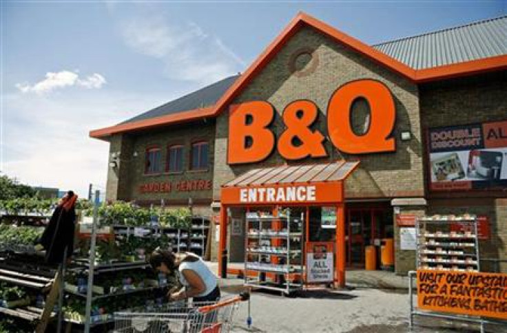 A customer shops at a B&Q store in south London