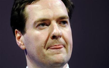 Chancellor Osborne speaks at the CBI annual dinner at the Grosvenor House Hotel, in central London