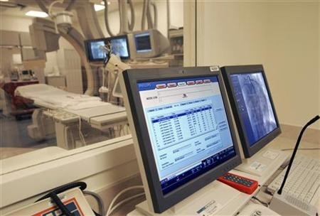 A hospital monitor