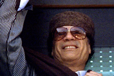 Libyan leader Muammar Gaddafi