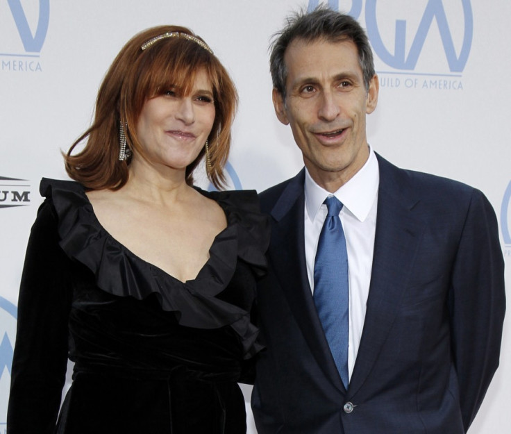Amy Pascal (L), Co-Chairman of Sony Pictures Entertainment, poses with Michael Lynton (R), Chairman and Chief Executive Officer of Sony Pictures Entertainment