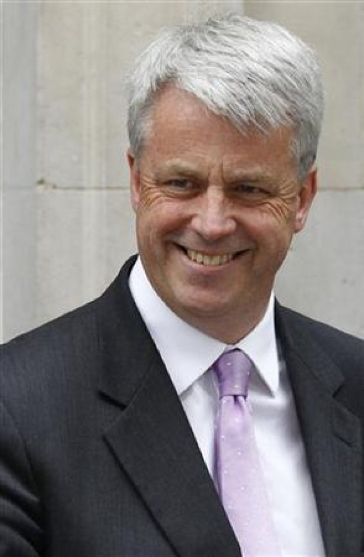 Lansley arrives at Downing Street in London