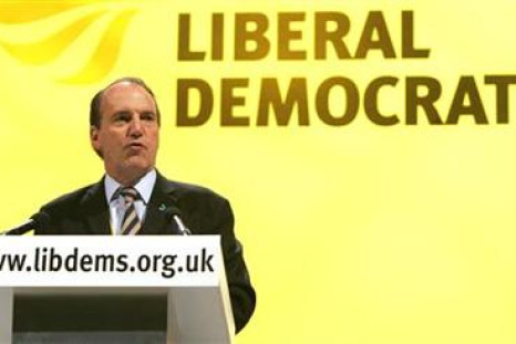 Simon Hughes speaks at the party&#039;s annual conference in Brighton