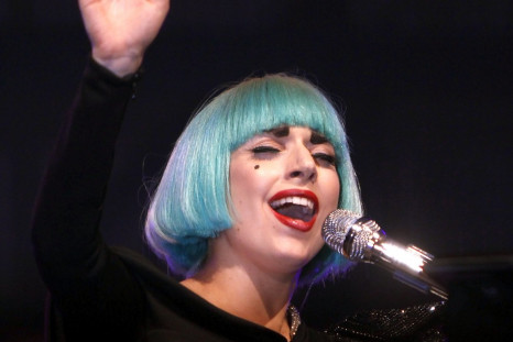 Lady Gaga performs concluding a gay rights march in Rome