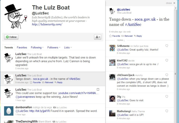 LulzSec Twitter page