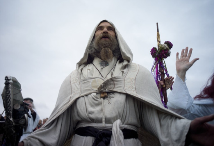 Chants and Incantations: Summer Solstice 2011 celebrated by druids at Stonehenge.