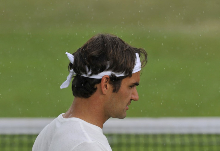 Switzerland's Roger Federer plays Mikhail Kukushkin of Kazakhstan this afternoon.