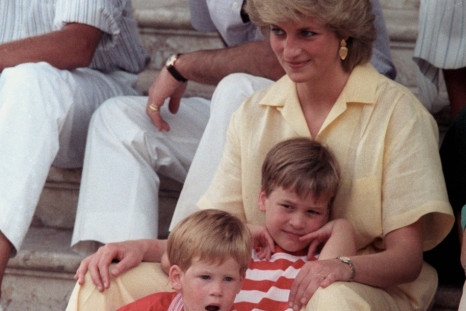 Princes Diana and Prince William