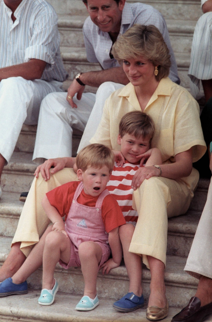 Princes Diana and Prince William