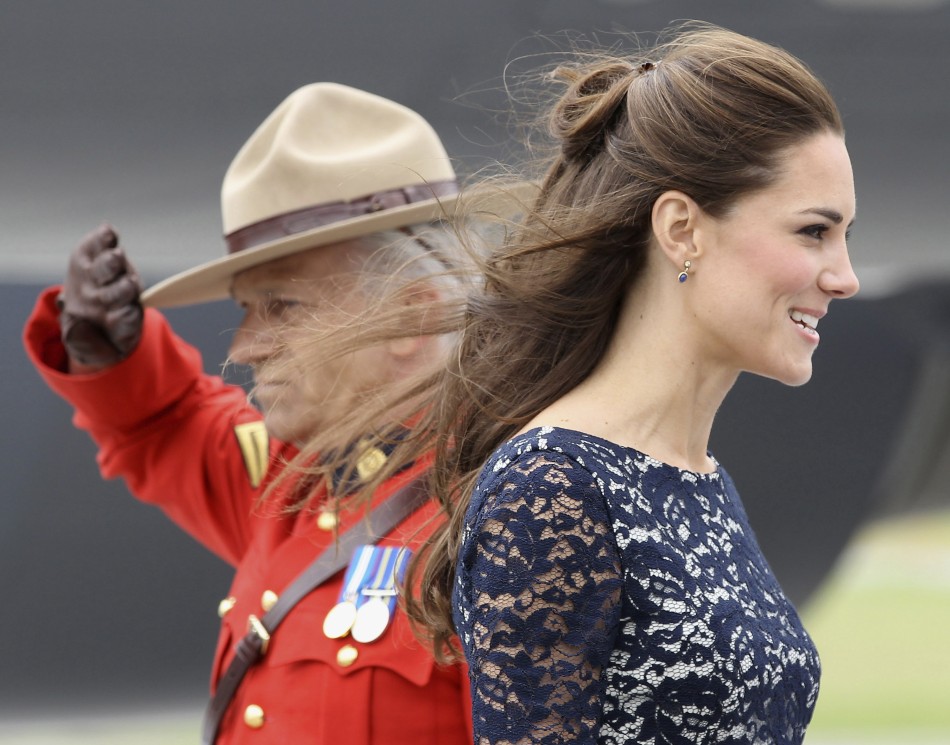 Catherine, Duchess of Cambridge arrives at Ottawas Macdonald-Catier International Airport in Canada