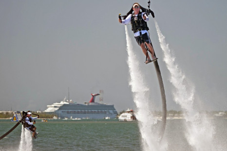 Oosting and Tuxbury go airborne with jetpacks providing human flight experiences in Key West