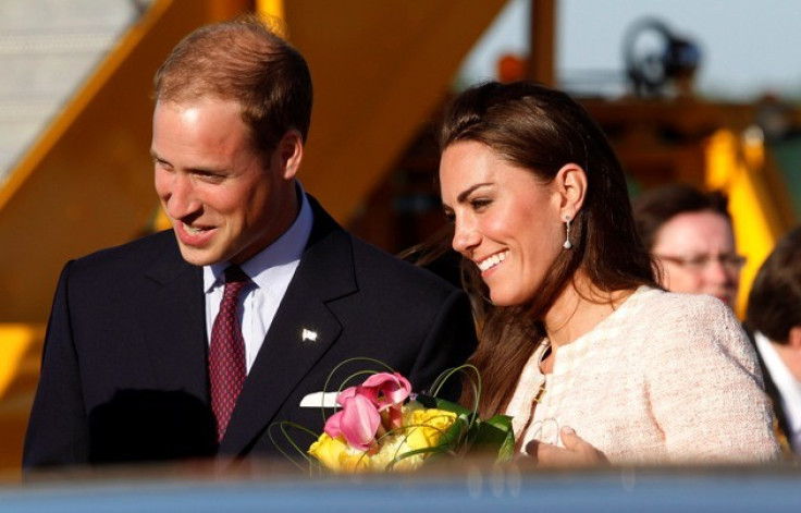 Prince William and Catherine, the Duchess of Cambridge, arrive at the airport in Charlottetown