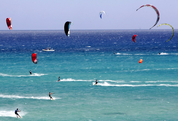 Kiteboarders