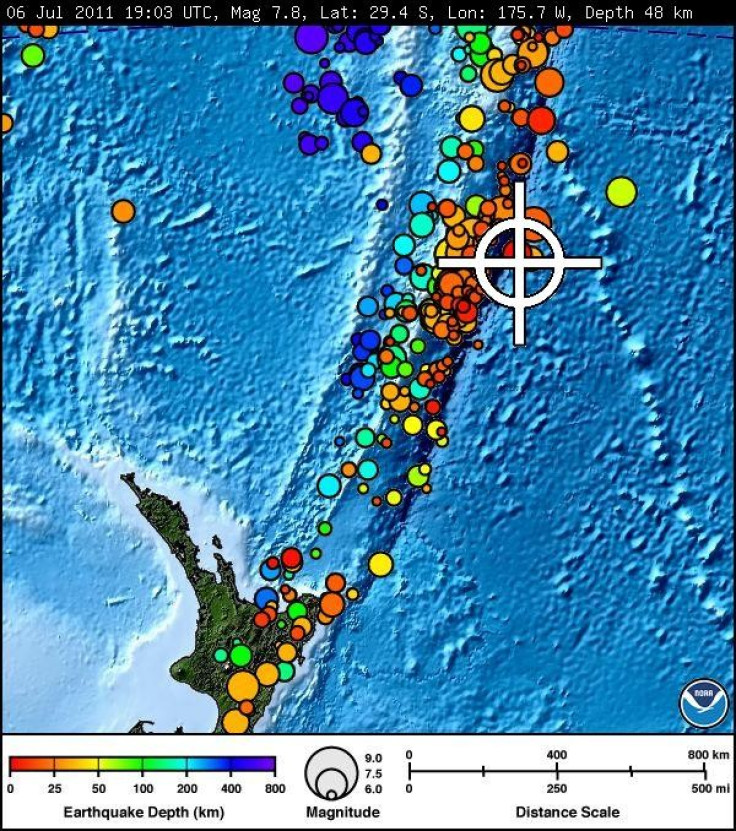Latest NZ Earthquake