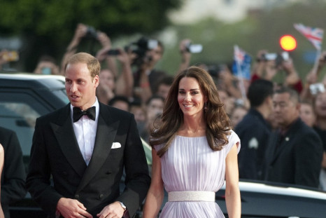 Britian's Prince William and his wife Catherine, Duchess of Cambridge, arrive at the BAFTA Brits to Watch event in Los Angeles