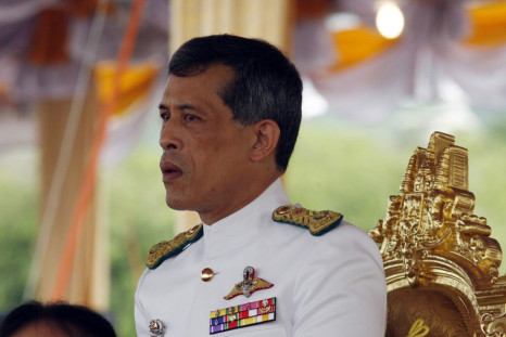 Thailand&#039;s Crown Prince Maha Vajiralongkorn watches the annual royal ploughing ceremony in Bangkok