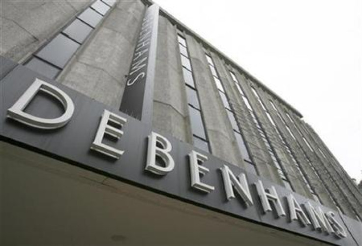 The Debenhams store is seen on Oxford Street, in central London
