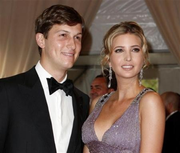 Jared Kushner and Ivanka Trump pose at the Metropolitan Museum