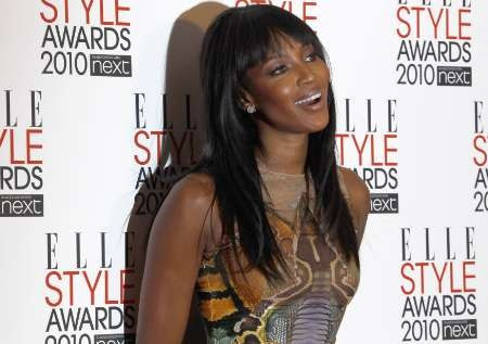 British model Naomi Campbell