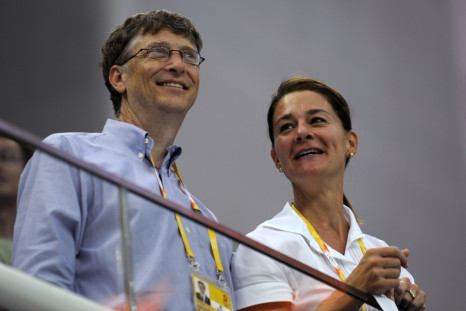Microsoft Corp co-founder Bill Gates (L) and his wife Melinda Gates