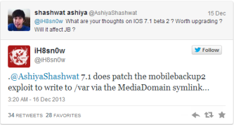 iOS 7 Jailbreak in Danger: iOS 7.1 Beta Patches Mobilebackup2 Exploit iOS 7 Jailbreak in Danger: iOS 7.1 Beta Patches Mobilebackup2 Exploit