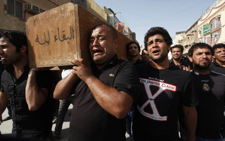 Shiite Muslims Mourn Suicide Bomb Deaths