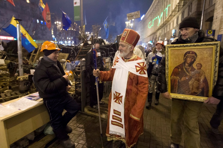 Protestors in Kiev