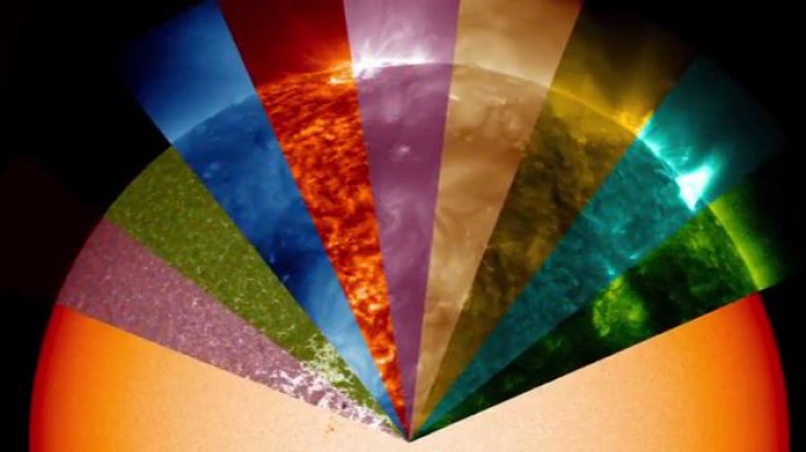 Nasa's video shows lights in all colours emitted by the sun but are invisible to the naked eye.