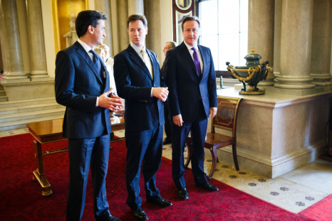 Miliband, Clegg and Cameron