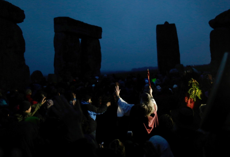 Druids gather at Stonehenge for 2013 Winter Solstice