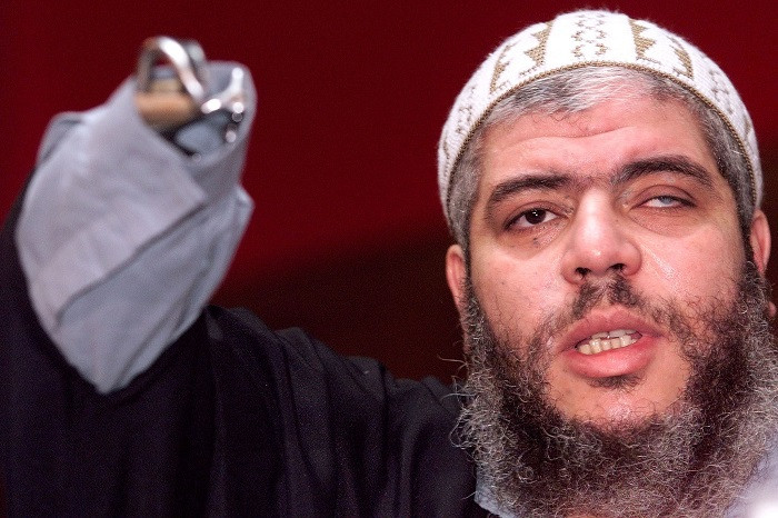 Egyptian-born Abu Hamza, 41, who has a distinctive metal claw replacing one of his hands