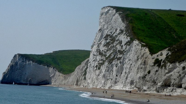 Gad Cliff, on the Isle of Purbeck in Dorset on the Jurassic Coast, Dorset, England.