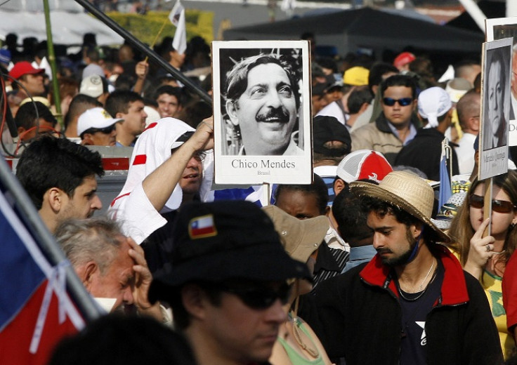 Chico Mendes' legacy as a vocal campaigner against deforestation of the Amazon remains strong throughout Brazil.