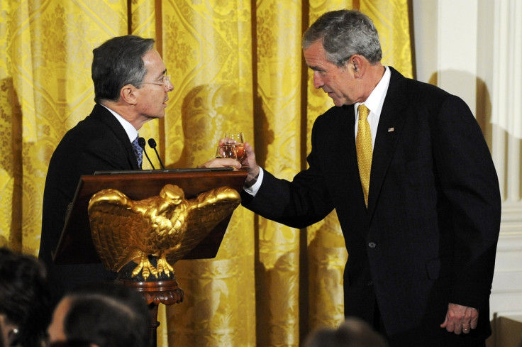 Bush and Uribe