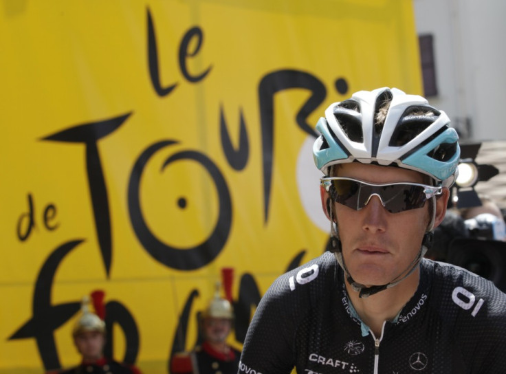 Leopard-Trek&#039;s Andy Schleck of Luxembourg prepares for the start of the 19th stage of the Tour de France 2011 cycling race from Modane to Alpe d&#039;Huez