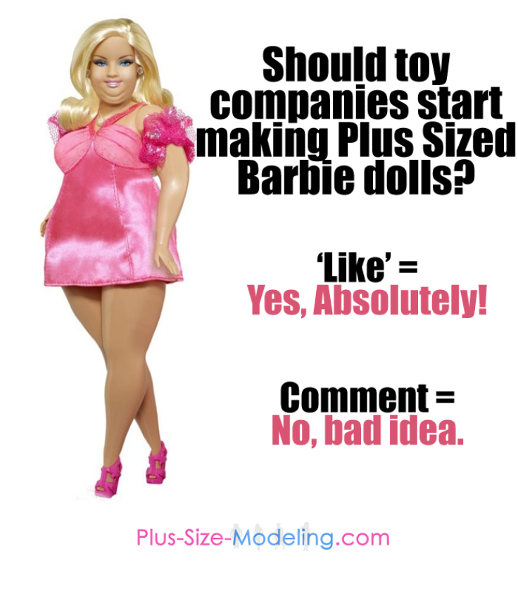 Plus-size Barbie