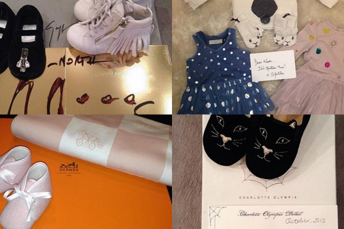 Kim Kardashian's baby swamped with designer gifts