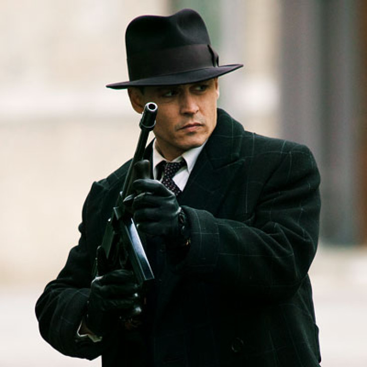 Johnny Depp as notorious bank robber John Dillinger in the 2009 movie Public Enemy.