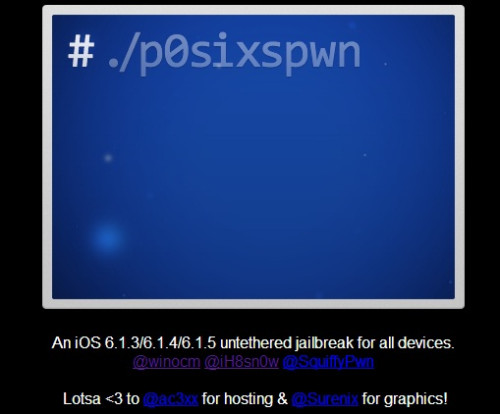 iOS 6.1.3/6.1.4/6.1.5 untethered jailbreak iOS 6.1.3/6.1.4/6.1.5 untethered jailbreak