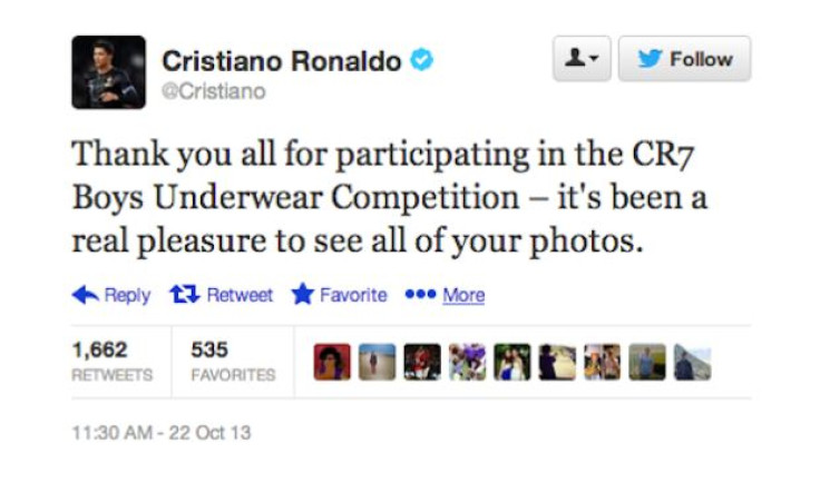 Ronaldo Tweet