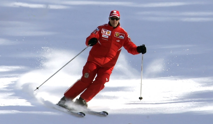 Michael Schunacher on the slopes is an accomplished skiier