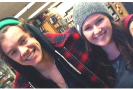 Harry Styles Poses with a Fan