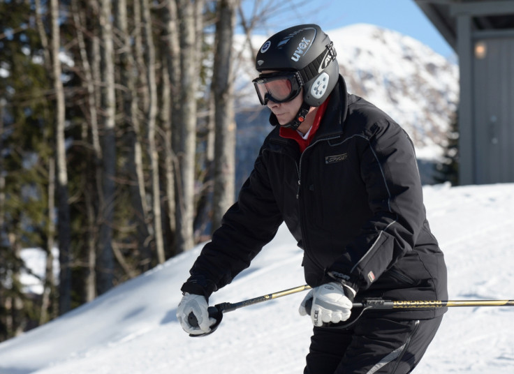 Russian President Vladimir Putin visits the "Laura" cross country ski and biathlon centre in the resort of Krasnaya Polyana near Sochi January 3, 2014.