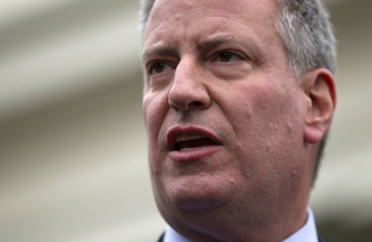 New York Mayor Bill De Blasio