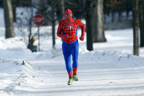 snow spiderman